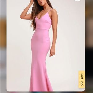 Pink Lulus Infinite Glory Pink Maxi Dress